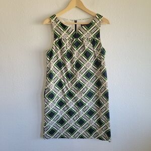 Vinyard Vines Summer Shift Cotton Dress Basket Weave Dress Womens Size 8